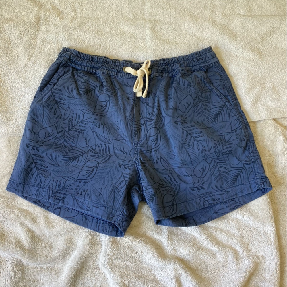 Marine Layer Men’s Size Medium Blue Print Saturday Shorts NWOT